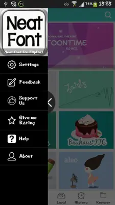 Awesome Fonts android App screenshot 0