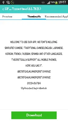 Awesome Fonts android App screenshot 1