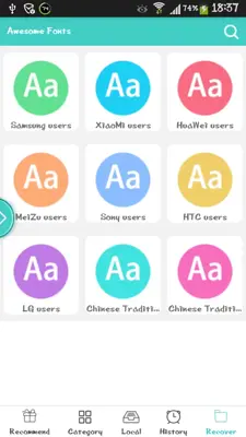 Awesome Fonts android App screenshot 2